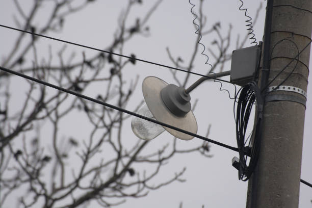 Street lamp on the lamppost