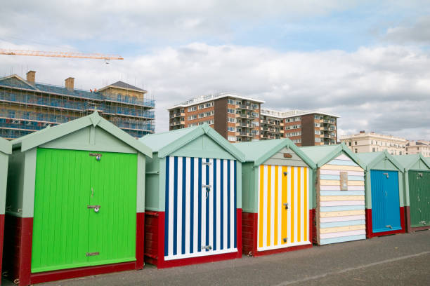 istock Hove Beach Huts in Brighton & Hove, England 1292574136