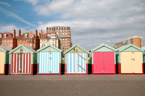 istock Hove Beach Huts in Brighton & Hove, England 1292574204