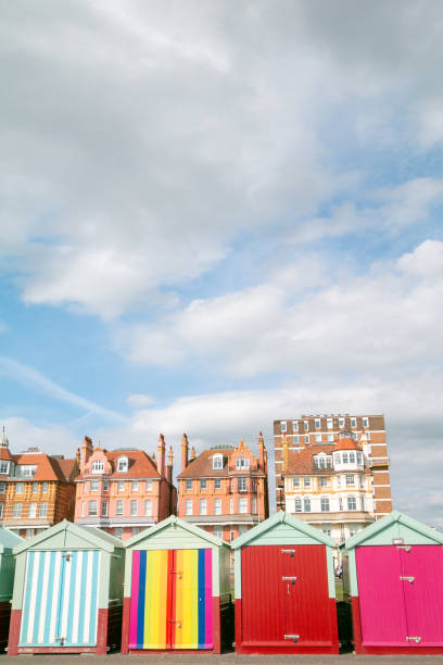 istock Hove Beach Huts in Brighton & Hove, England 1292574207