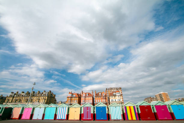 istock Hove Beach Huts in Brighton & Hove, England 1292574227