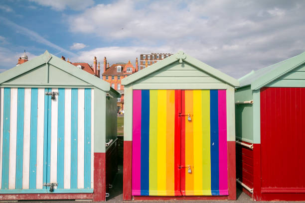Hove Beach Huts in Brighton & Hove, England