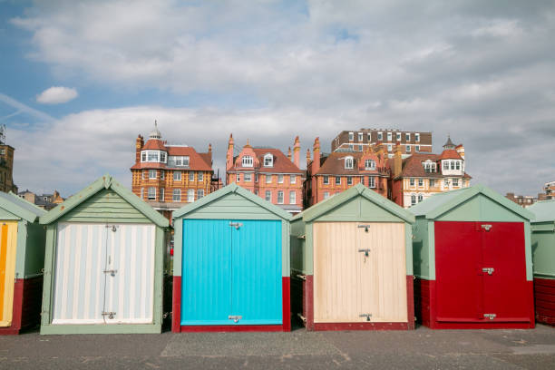 istock Hove Beach Huts in Brighton & Hove, England 1292574232