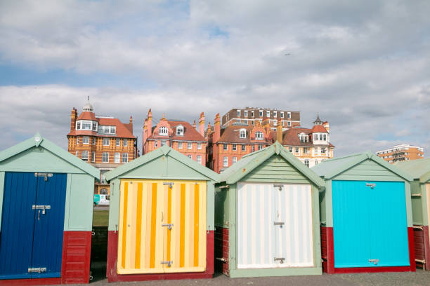 istock Hove Beach Huts in Brighton & Hove, England 1292574240