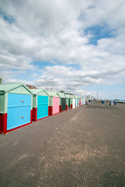 istock Hove Beach Huts in Brighton & Hove, England 1292575768
