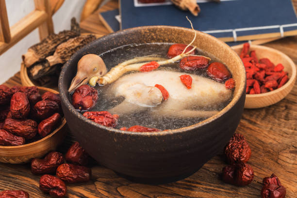istock Chinese Cuisine: Stewed Pigeon Soup with Ginseng 1292579373