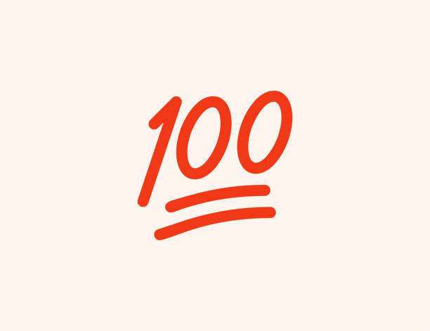 ikon vektor 100 titik. terisolasi seratus tahun peringatan simbol berwarna datar - vector - lari 100 meter foto ilustrasi stok