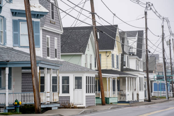 istock Beach homes and inns Long Sands Beach York Maine 1292580013