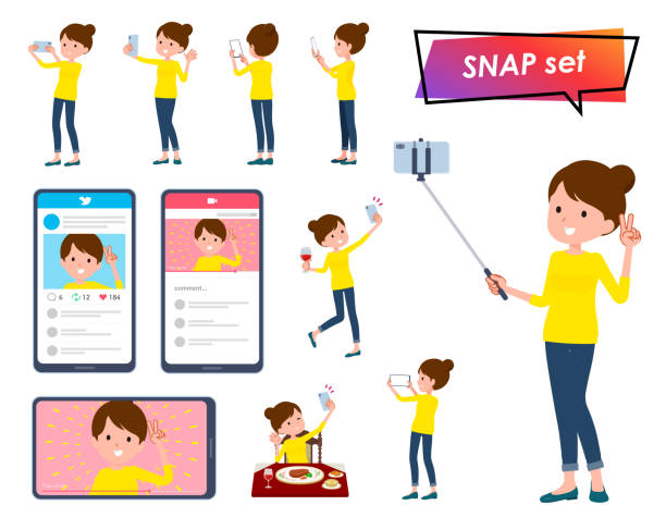 Momfluencer Vector 20+ Influencer Mom Stock Illustrations, Royalty-Free Vector Graphics ...