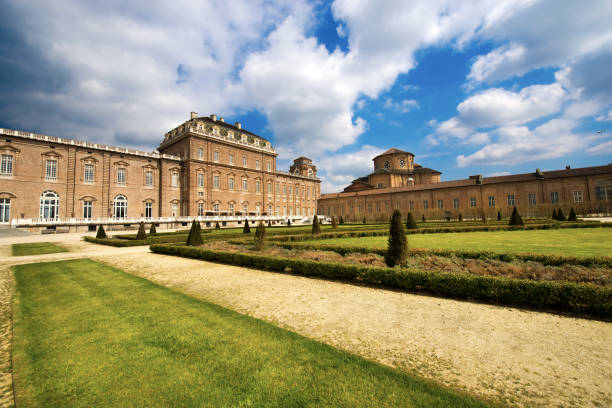 Royal Palace of Venaria Reale - Ancient Royal palace in Turin Italy stock photo