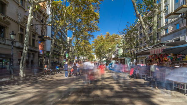 istock La Rambla street in Barcelona , Spain 1292585345