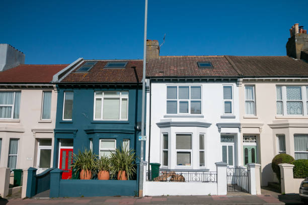 Privately owned Row Houses on Queens Park Park in Brighton, England