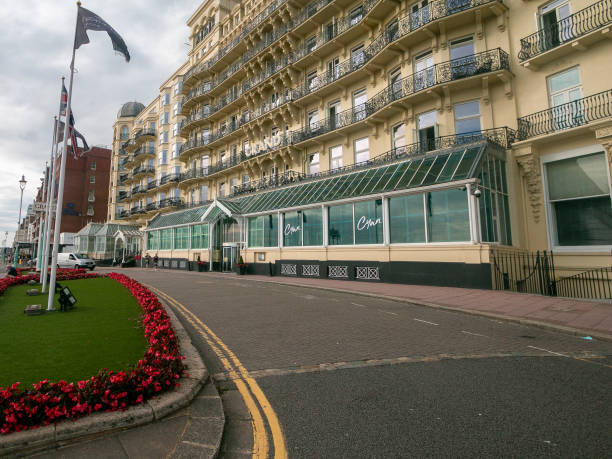 the grand brighton hotel, à east sussex - margaret thatcher photos et images de collection