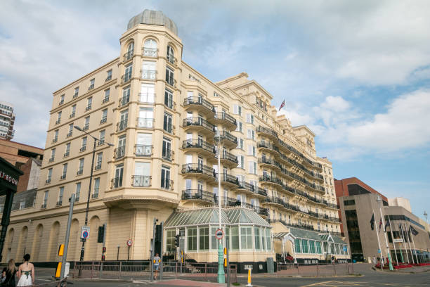 the grand brighton hotel, à east sussex - margaret thatcher photos et images de collection