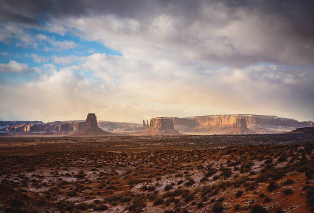 istock Monument Valley Tribal Park Arizona under a cloudy sky 1292595218