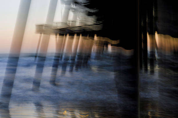 Windy Pier on the California coast at sunset in Pismo Beach, CA, United States