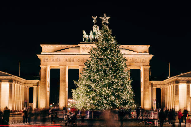 istock Berlin, Christmas Decoration Lights, Brandenburg Gate 1292601207