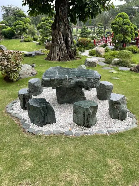 Photo of Natural stone garden furniture