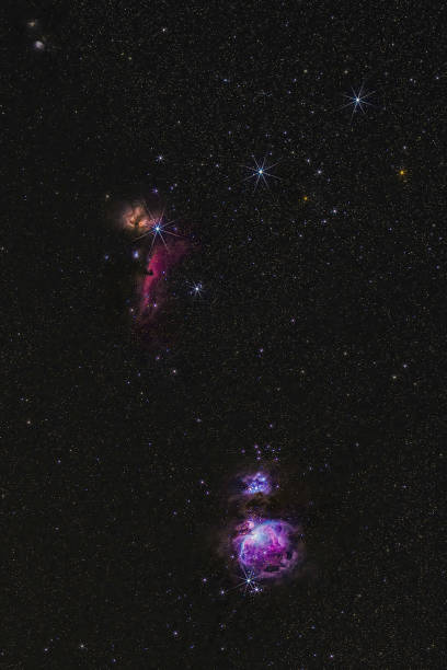 istock Vertical panorama of full Orion Belt and Orion Nebula Space Galaxy 1292625751