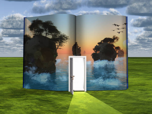 istock Islands Book with opened door 1292634038