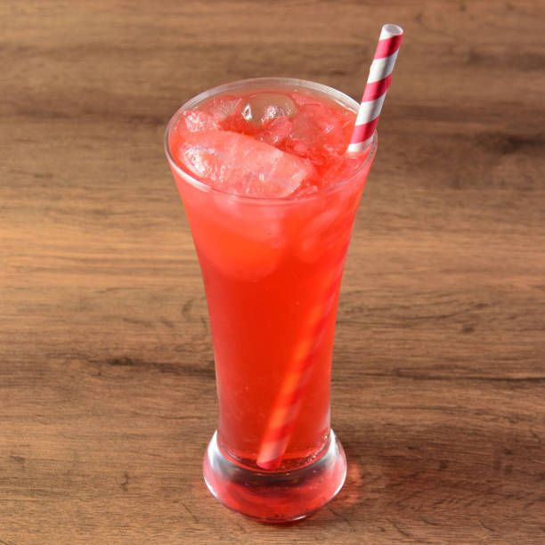 istock Strawberry mocktail served in a glass over a rustic wooden background,a refreshing drink for summer days, selective focus on top 1292636751