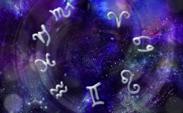 istock Astrological horoscope symbols on cosmic background 1292642293