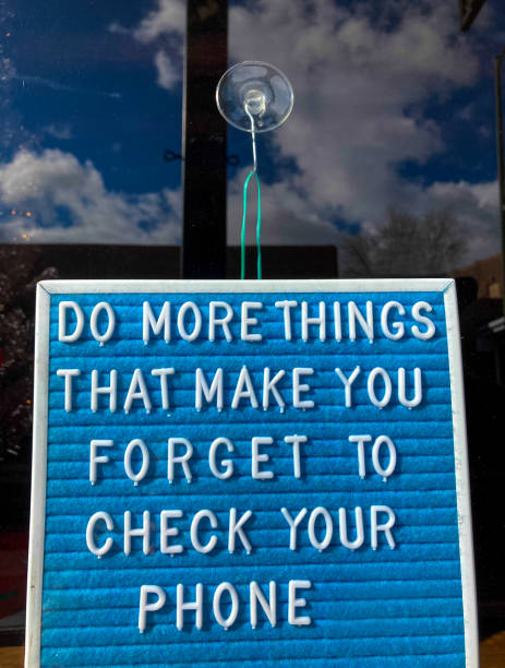 istock Sign: Do Things That Make You Forget Your Phone 1292648100
