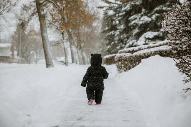istock Toddler playing in the snow 1292655720