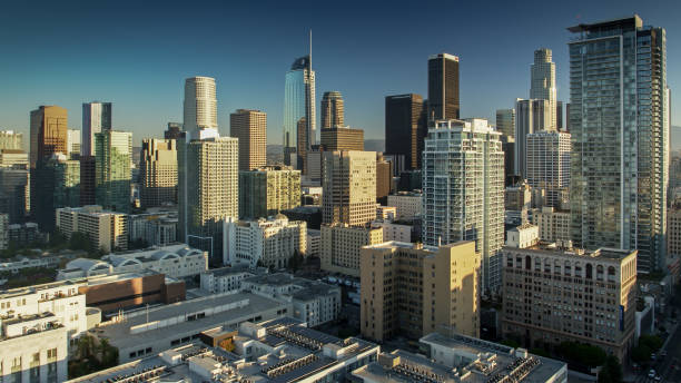 istock DTLA Skyscrapers at Sunrise - Aerial 1292657544