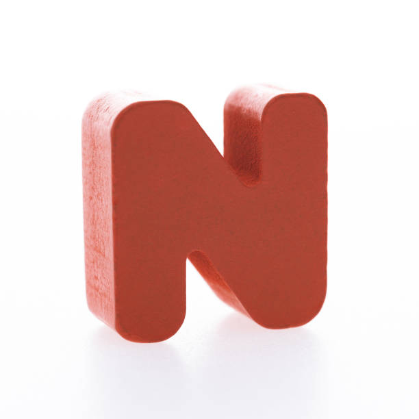 istock Wooden letter N on white background 1292664977