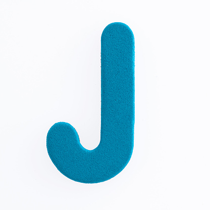Children's educational toy in the form of the letter J