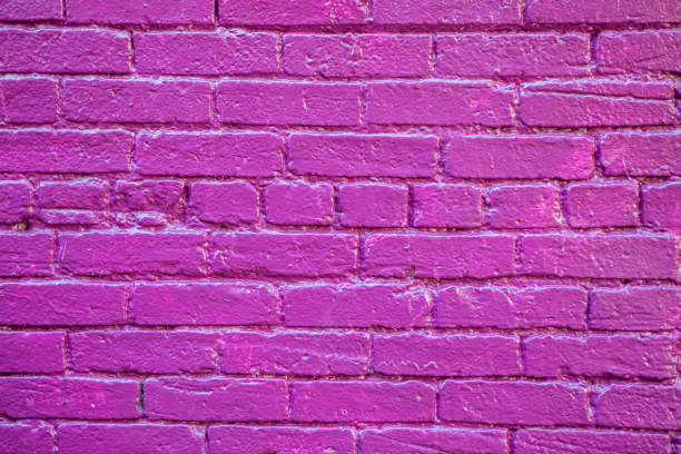 vibrant purple bricks