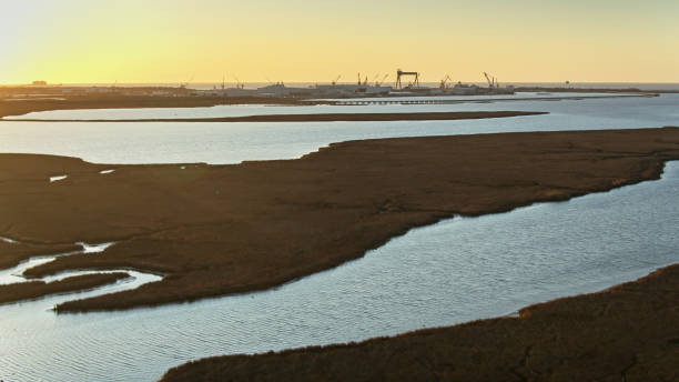 istock Pascagoula River Delta Shipyard 1292670603