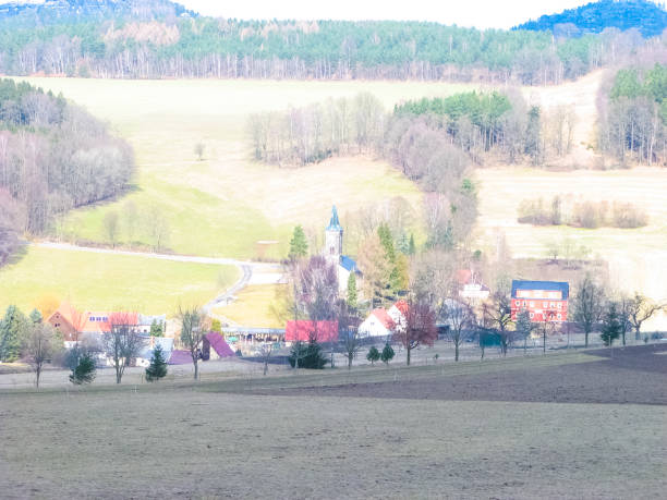 istock Cycle route in Saxony at Upper Lusatia 1292674430