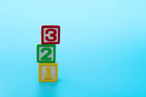 istock Wooden toy blocks with number 123 1292680324