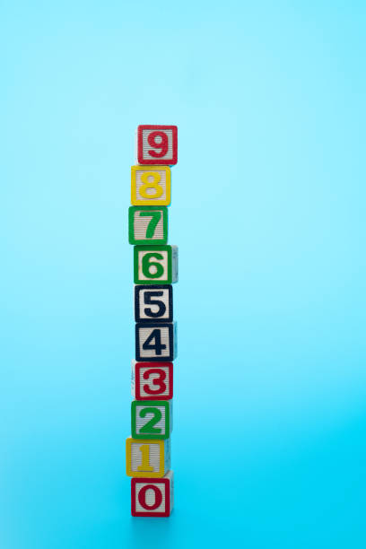 istock Wooden blocks with numbers from 0 to 9 1292680984