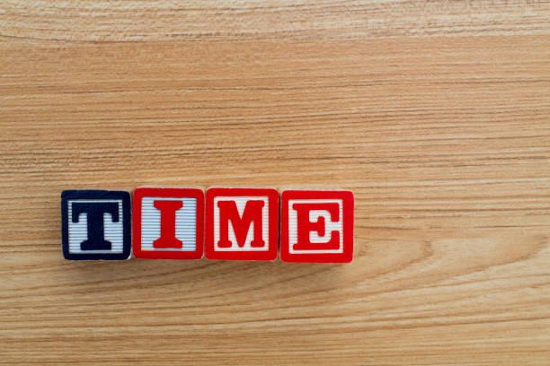 istock Wooden blocks with word time 1292687563