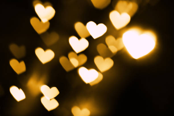 istock Golden heart bokeh background 1292689510