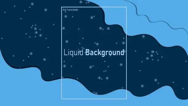 Vector illustration of Abstract background. Fluid shape concept