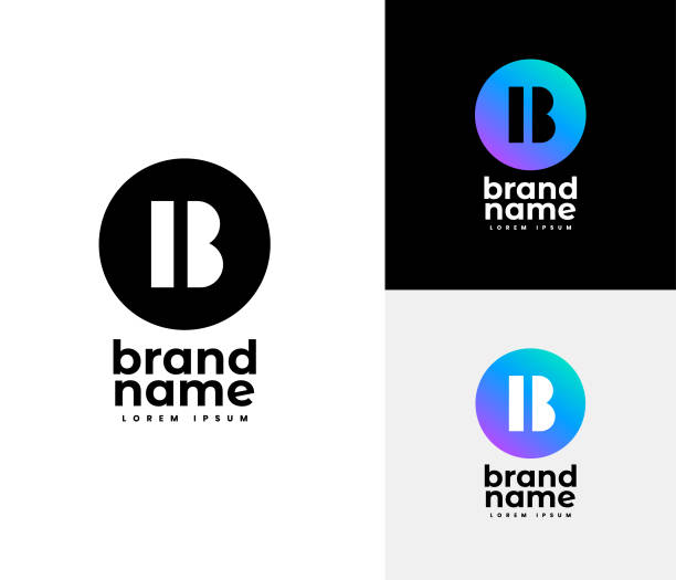 illustrations, cliparts, dessins animés et icônes de ensemble de logo b - letter b