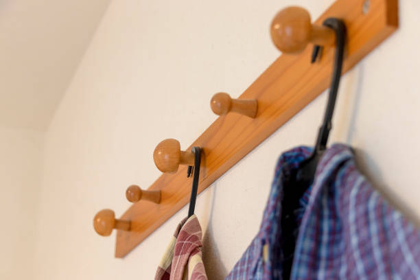 istock Hanger hook for hanging clothes in the room 1292696486