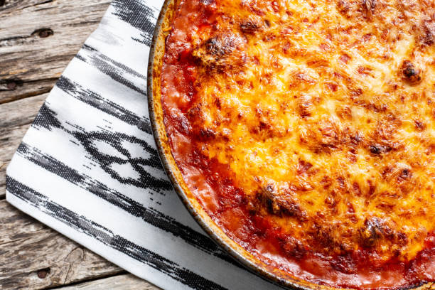 istock Meatball cassarole in a bowl from above 1292696718