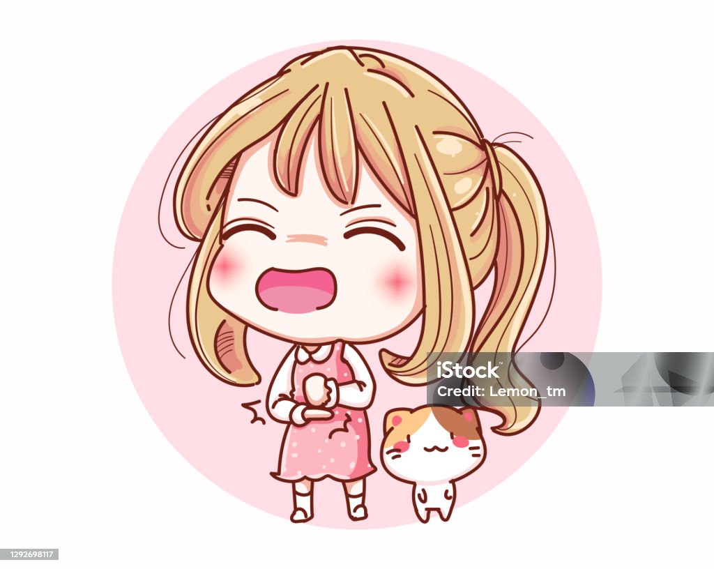 Cô Gái Dễ Thương Làm Cho Cử Chỉ Hiểu Biết Và Thiết Kế Nhân Vật ...