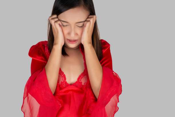 istock Woman with poor mental health 1292700847