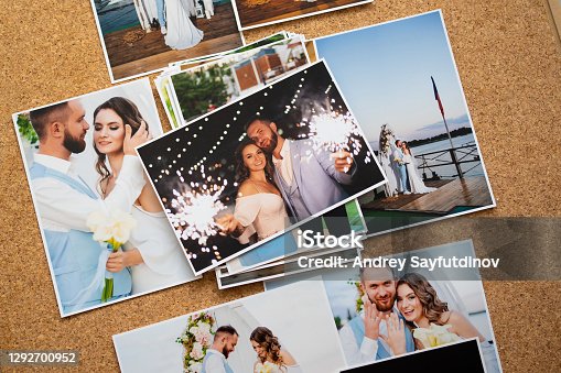 istock a printed copy of the wedding photos. the result of a photo session 1292700952