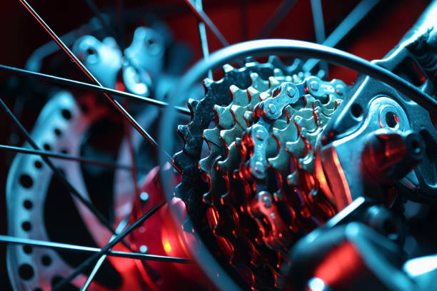 istock mechanical gear of bicycle 1292703701