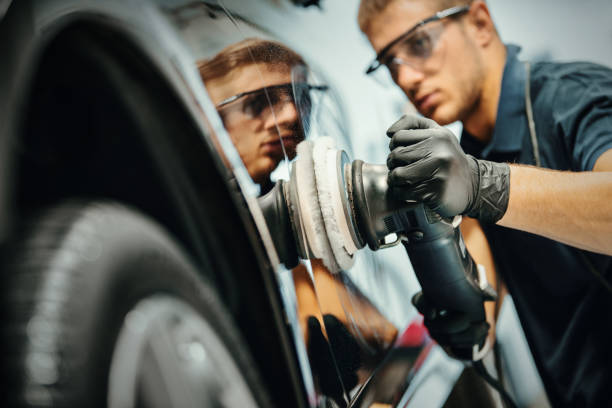 Car polishing service.