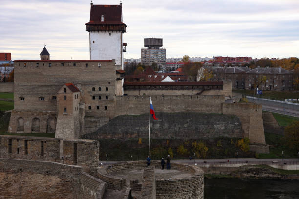 istock Russian-Estonian border, Ivangorod and Narva 1292712857