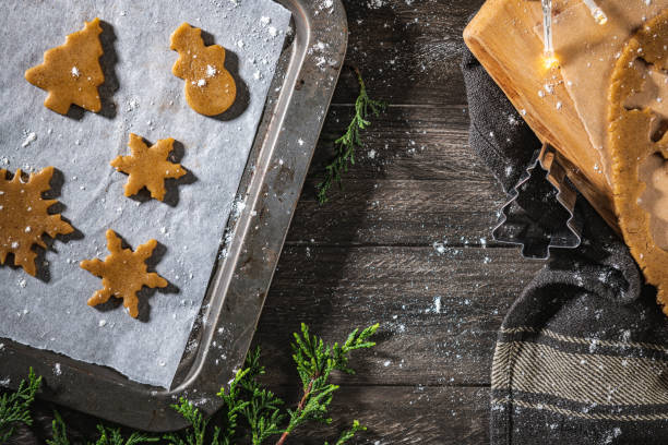istock Raw dough for christmas cookies 1292713007