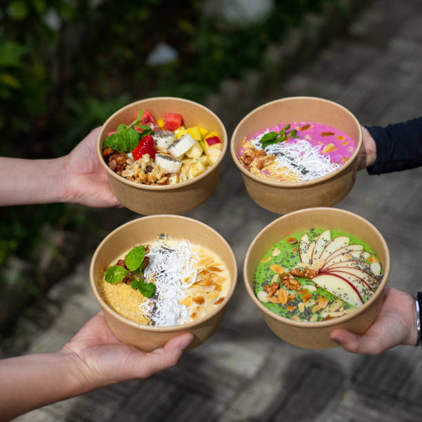 istock Healthy Smoothies in Kraft Paper Bowl 1292714288